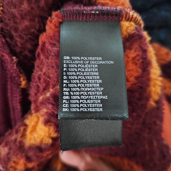 THE NORTH FACE Women's Campshire Pullover Hoodie Deep Garnet Red Geo Print Sz S - Picture 9 of 13